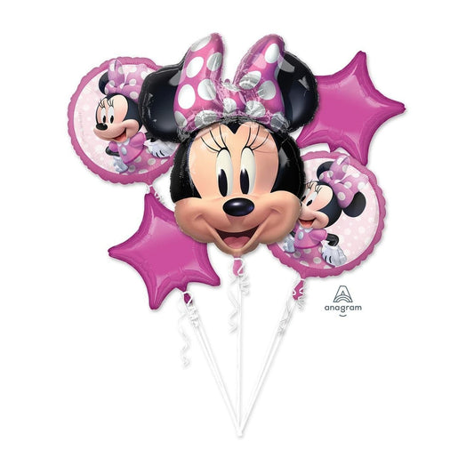 Minnie Balloon Bouquets 5pc