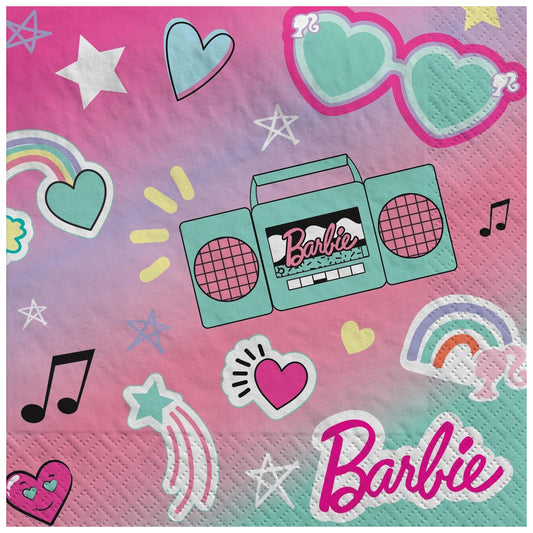 Napkin Barbie 16ct - Tableware