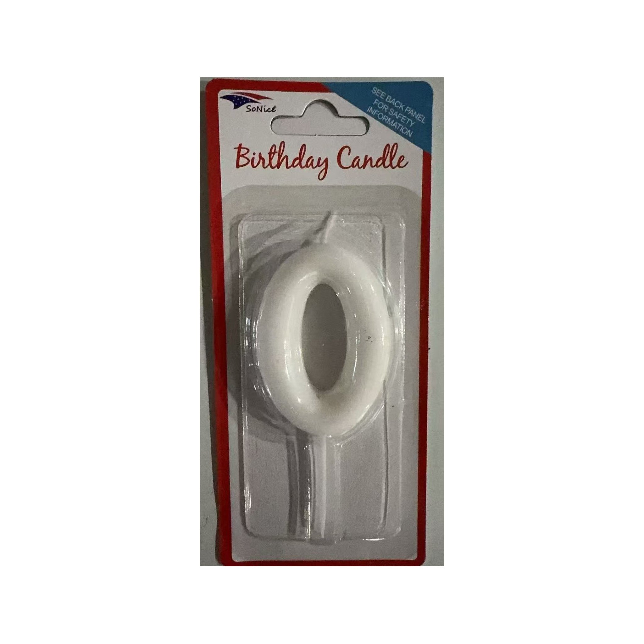 Number Candle White 0