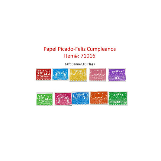 Papel Picado Feliz Compleanos