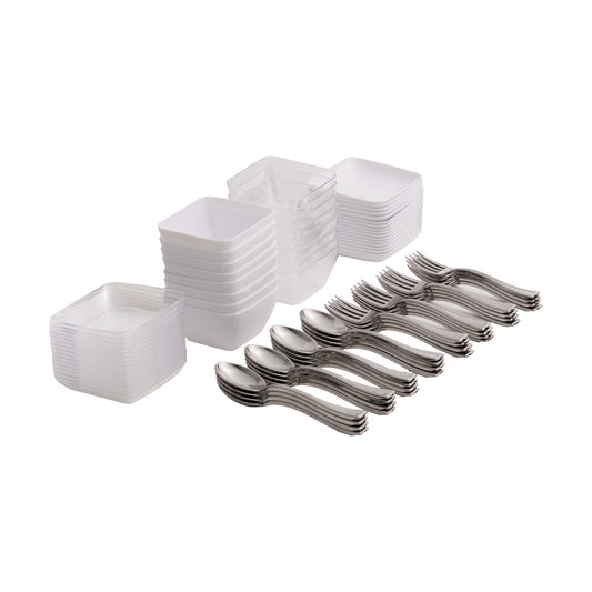 Plastic Appetizer Set 96pc
