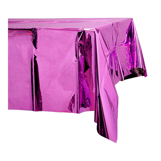 Plastic Foil Table Cover Pink