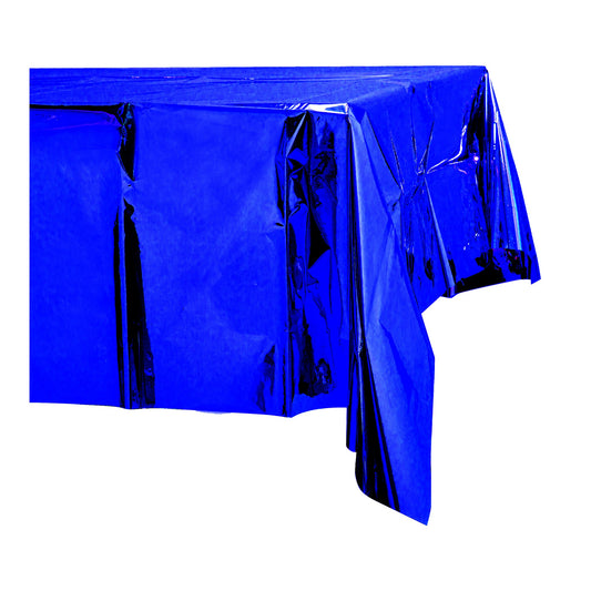 Plastic Foil Table Cover Royal Blue