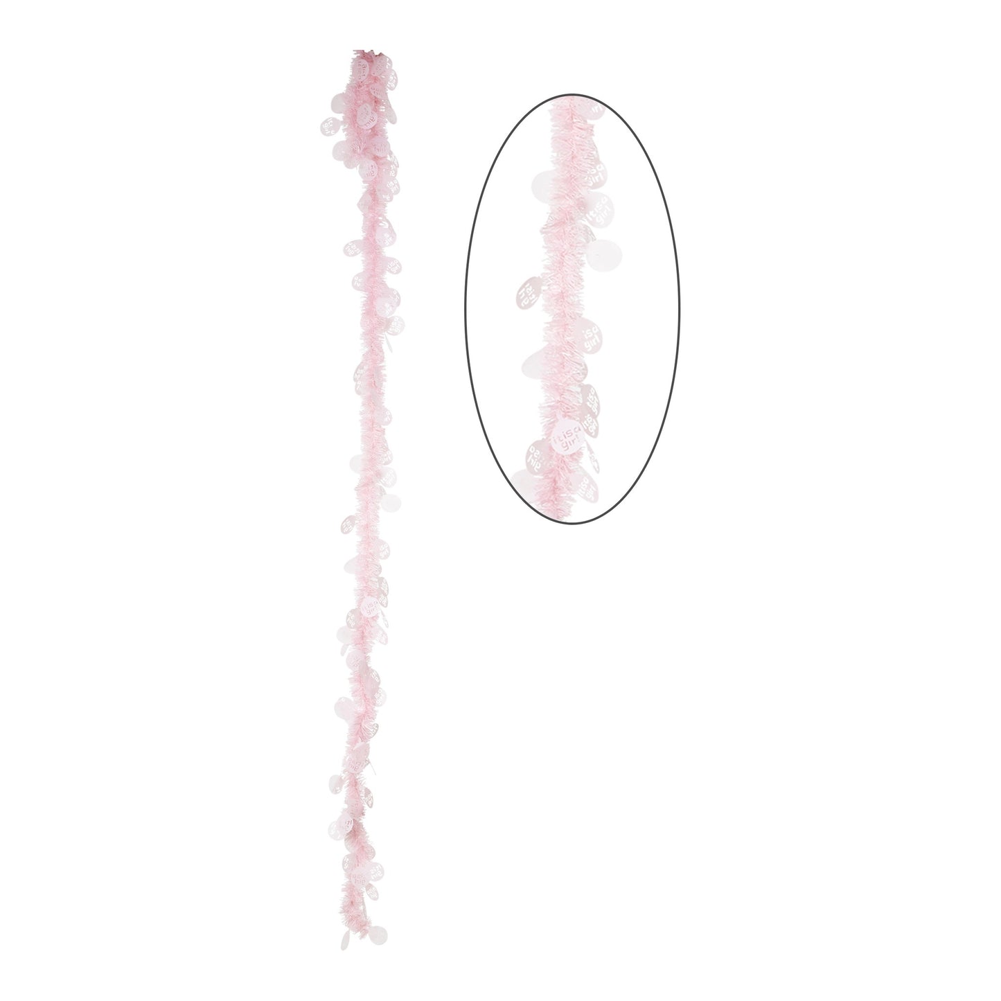 Plastic Garland Pink