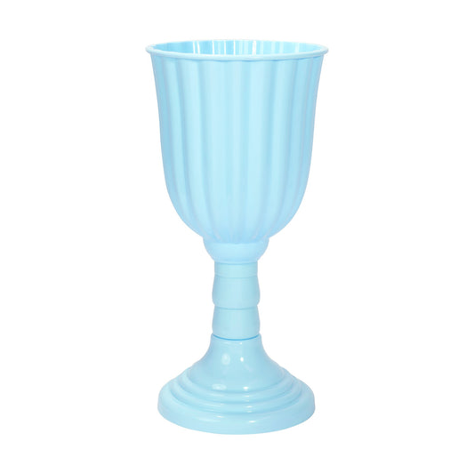 Plastic Urn Planter-Blue