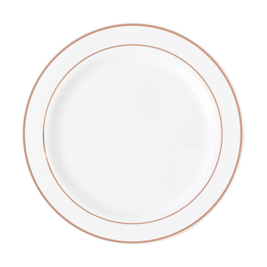 Plate with Rose Gold Ring 10"