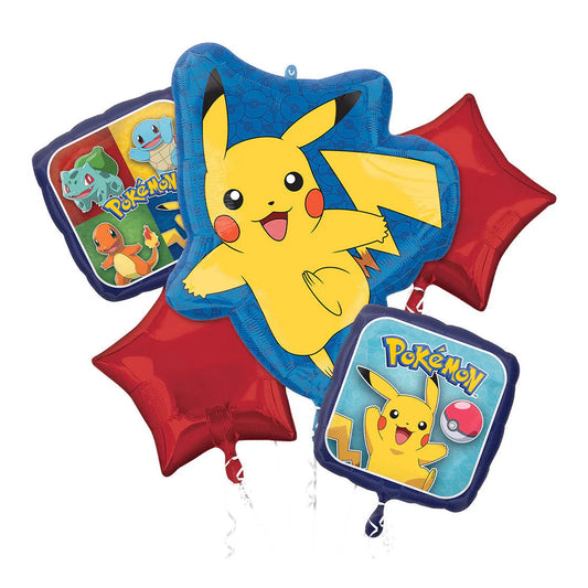 Pokemon Balloon Bouquets 5pc