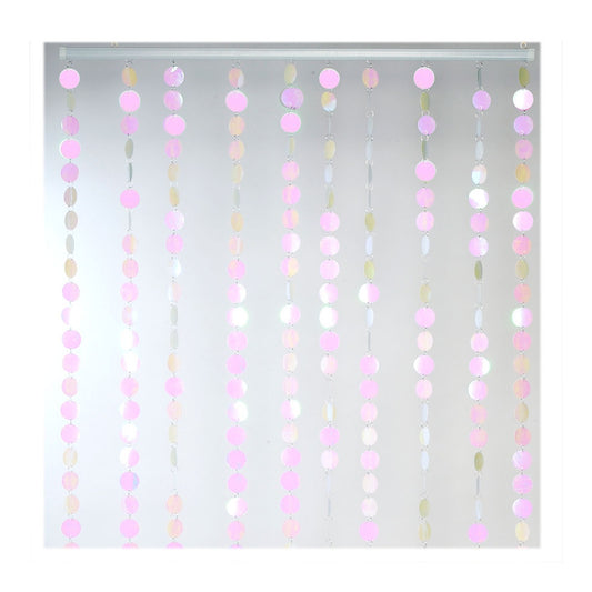 Pvc Circles Beaded Curtain Lavender