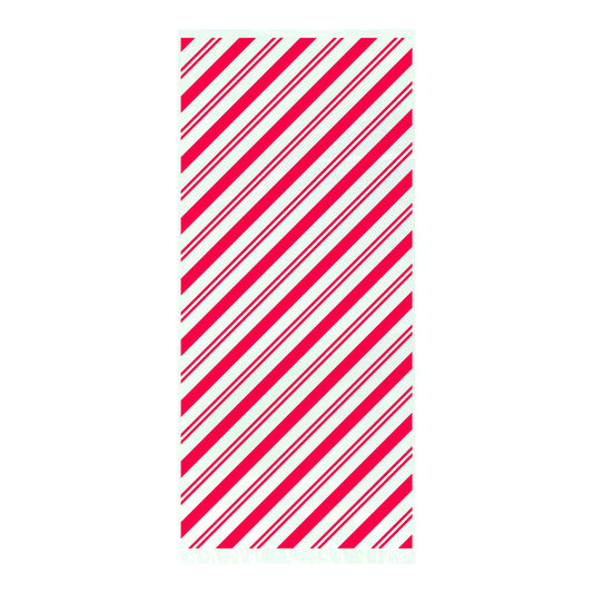 Red Stripe Cellophane Bags 20ct