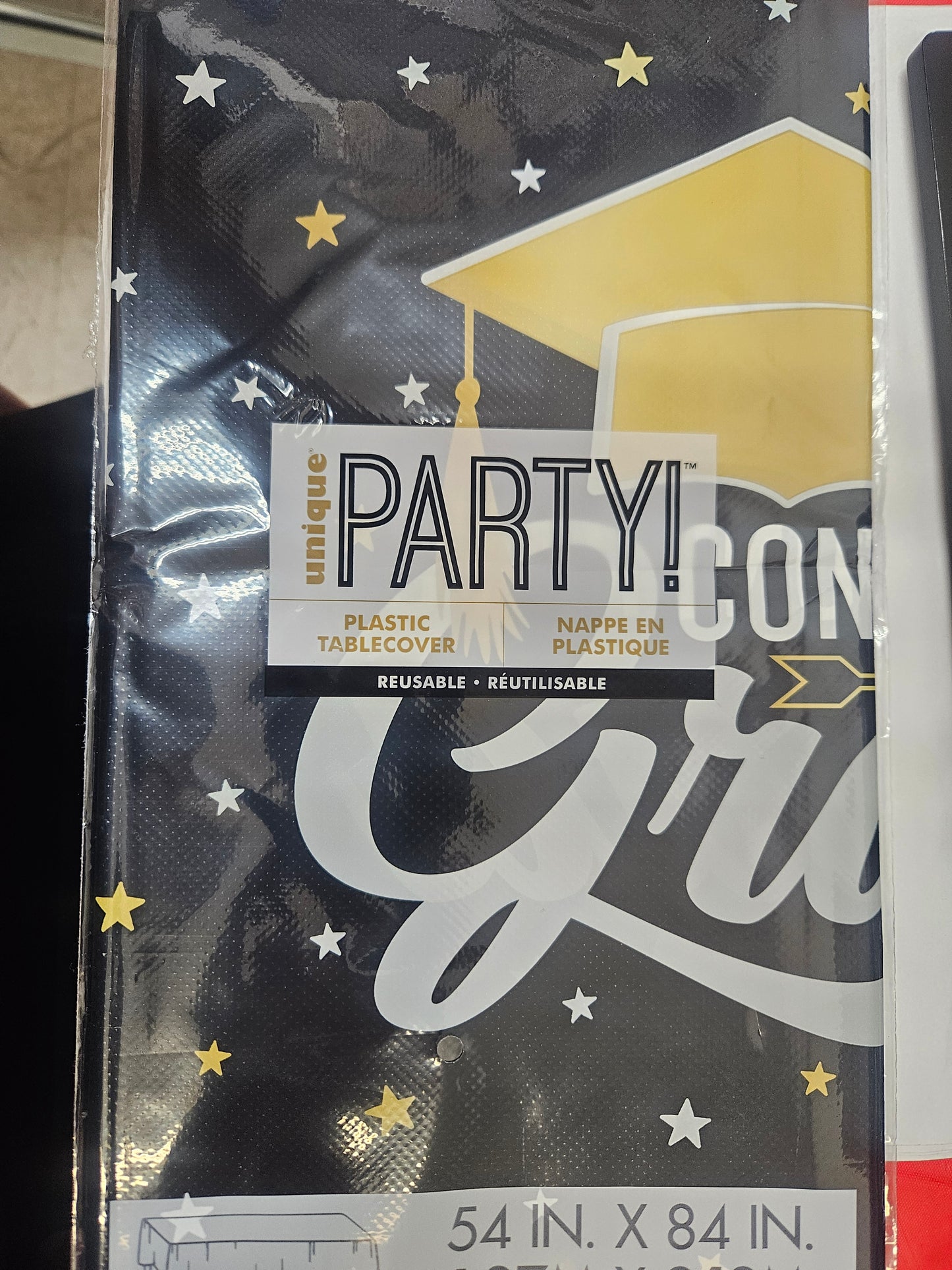 Stars & Caps Graduation Table Cover