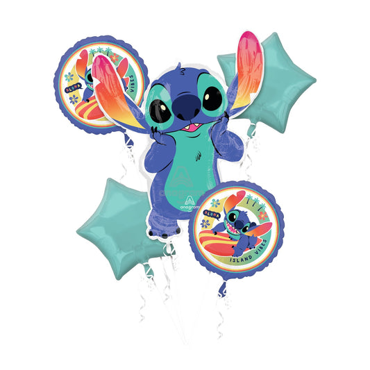 Stitch Balloon Bouquets 5pc