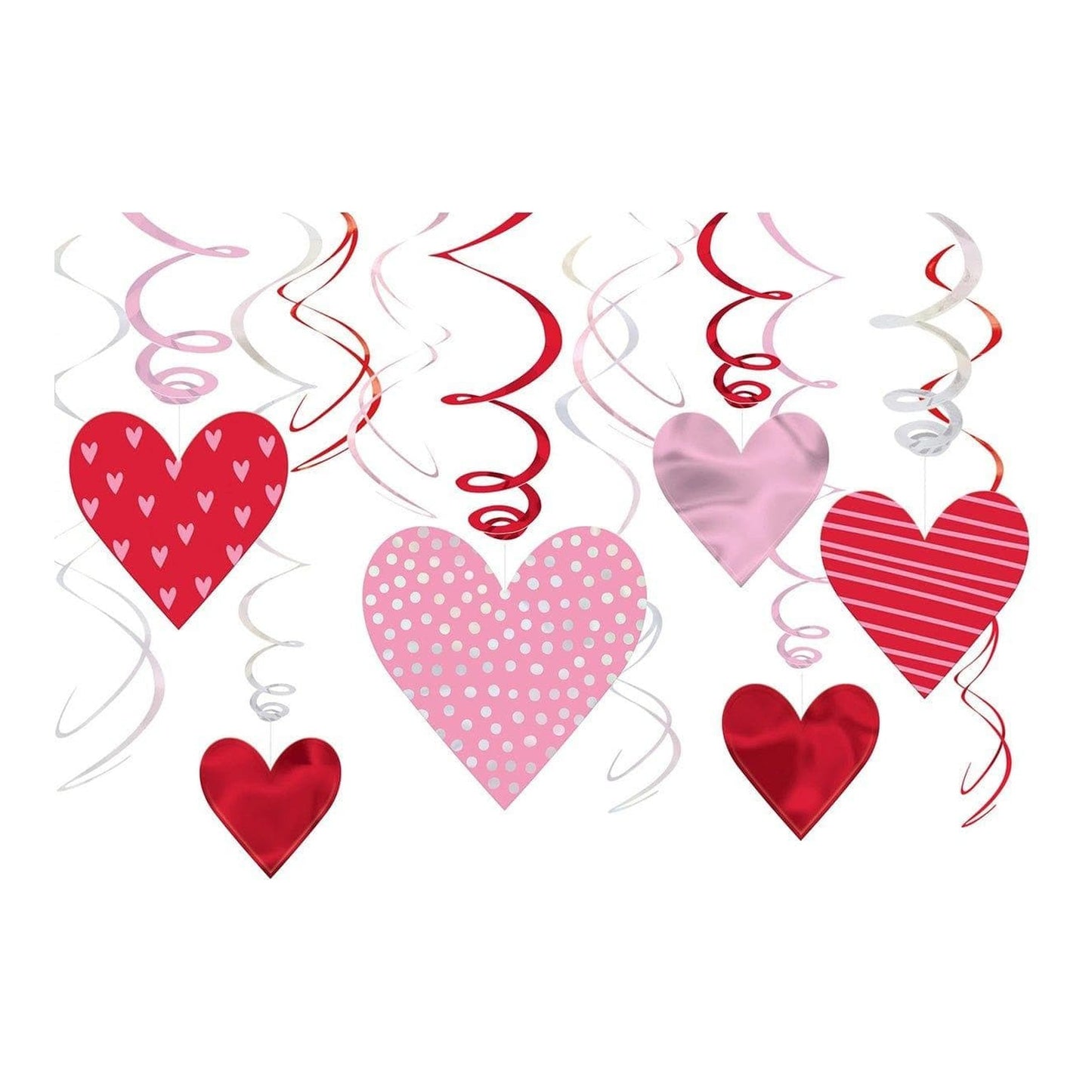 Swirl Decoration Valentine 12pc