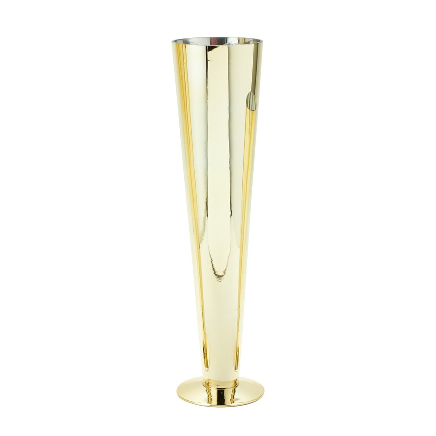 Trumpet Glass Vases Gold