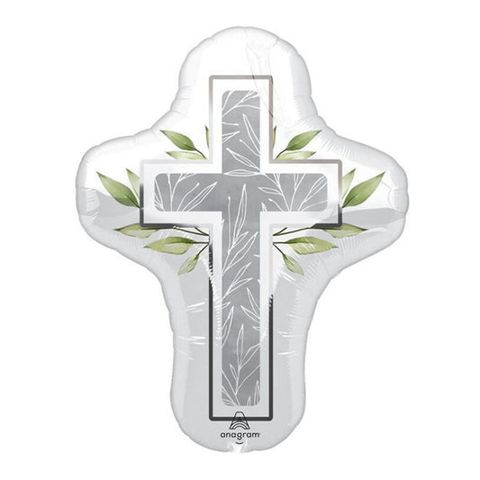 Supershape XL Primera Communion White Cross