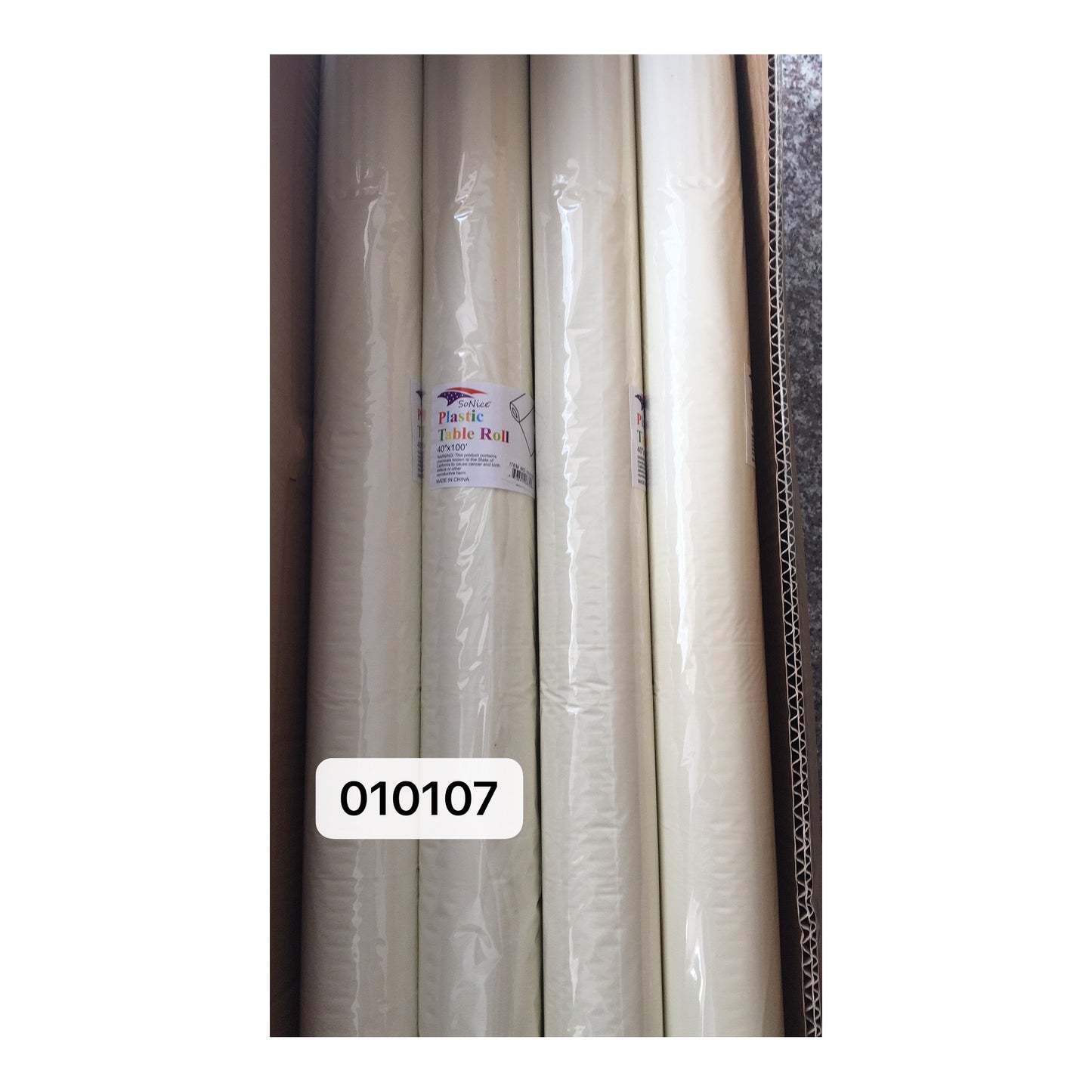 (c) Table Cover Roll Ivory