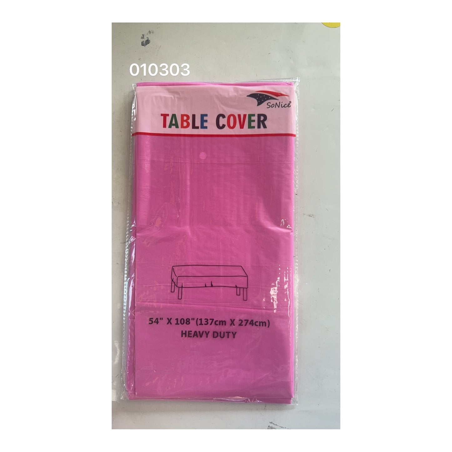 Table Cover Square Hot Pink