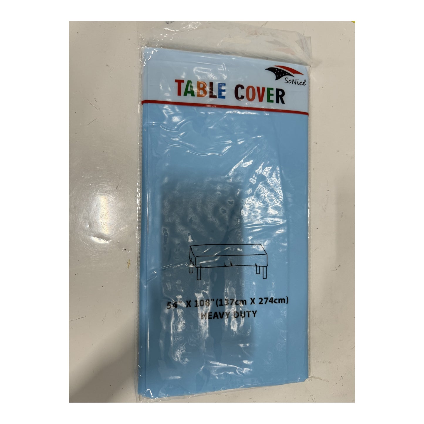 Table Cover Square Light Blue