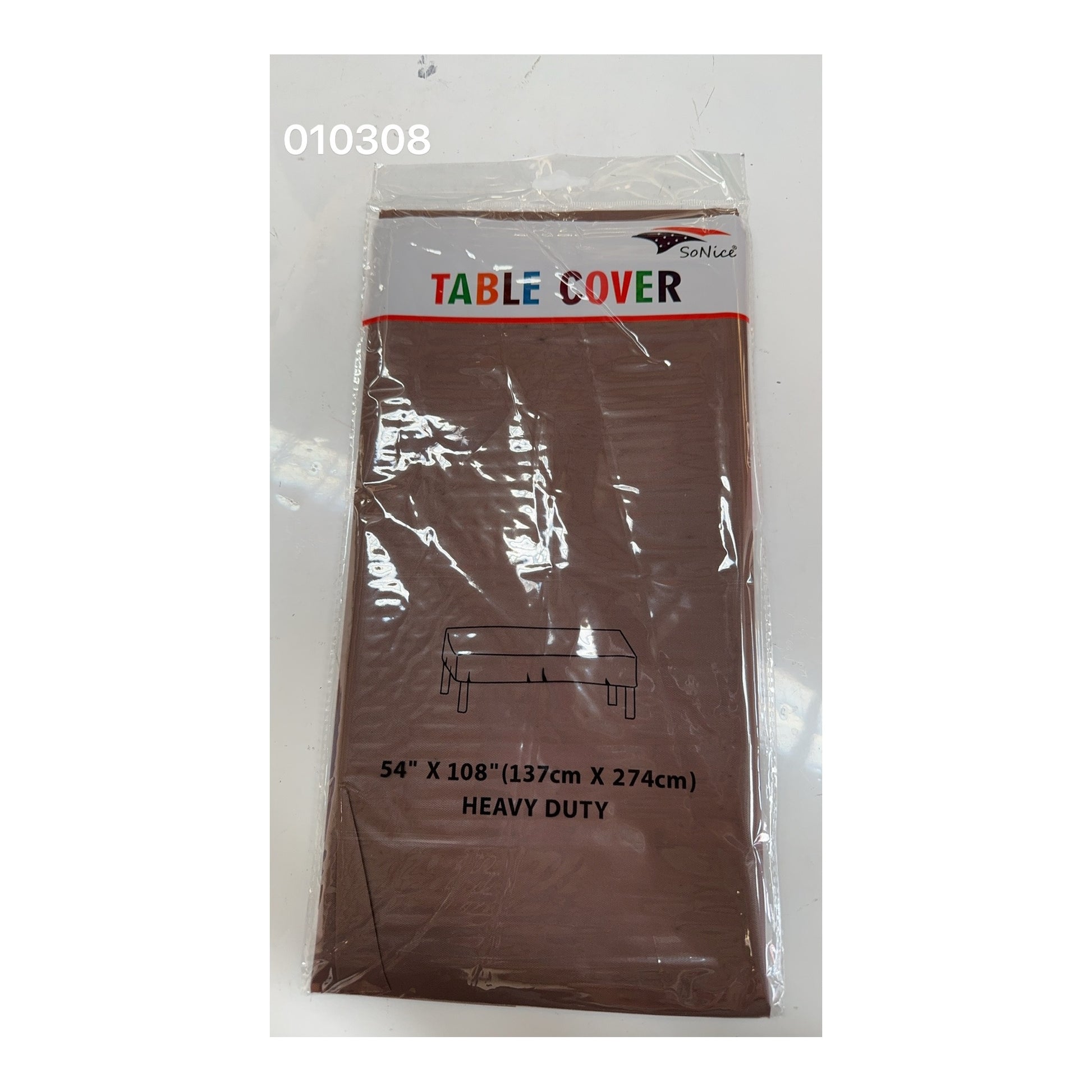 Table Cover Square Brown