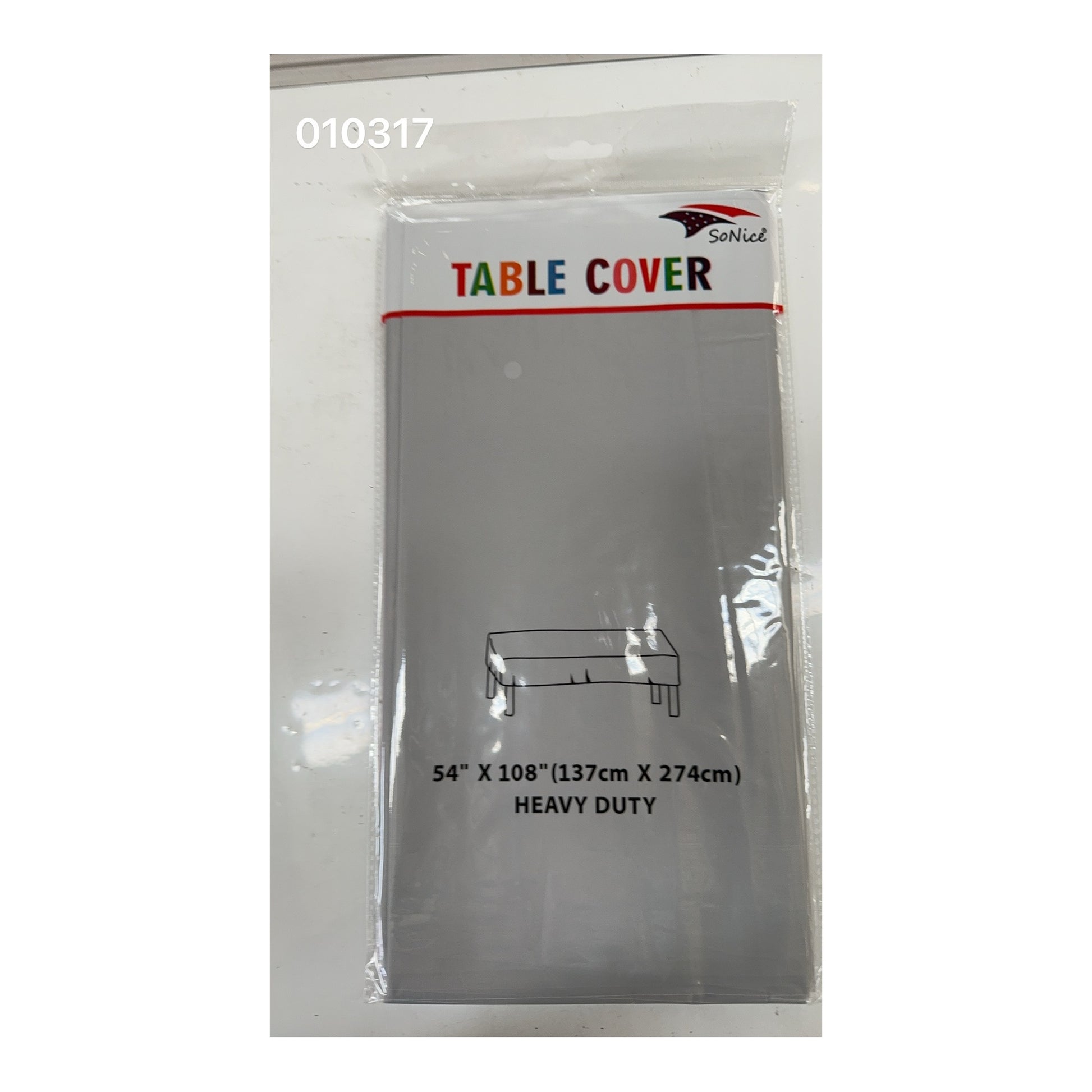 Table Cover Square Silver