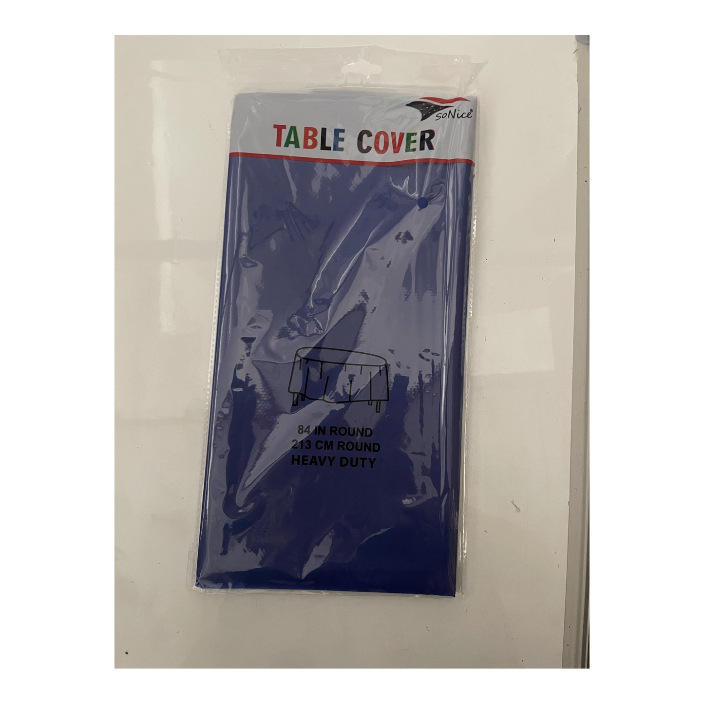 Round Tablecover Navy Blue