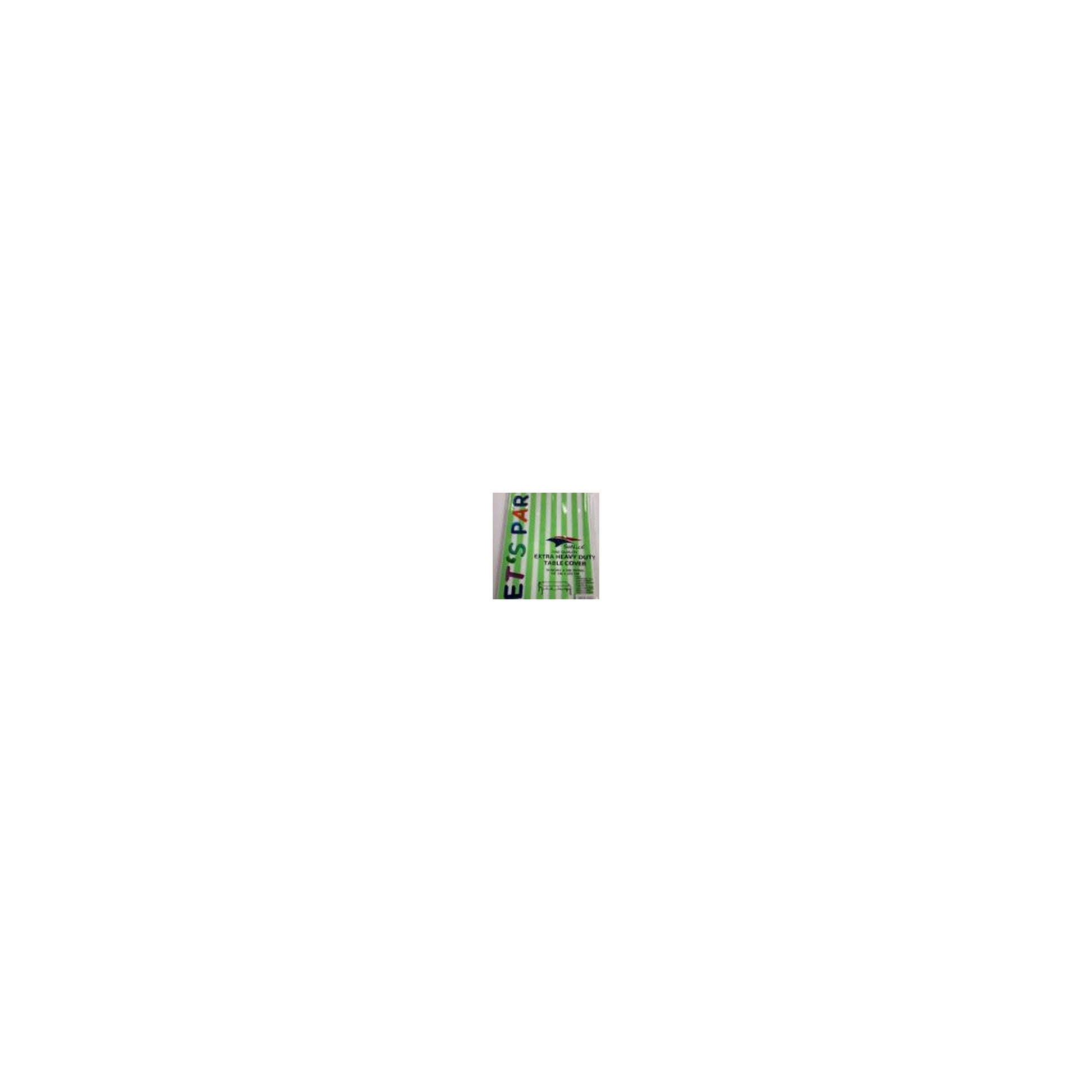 Tw-9 Striped Table Cover Lime Green