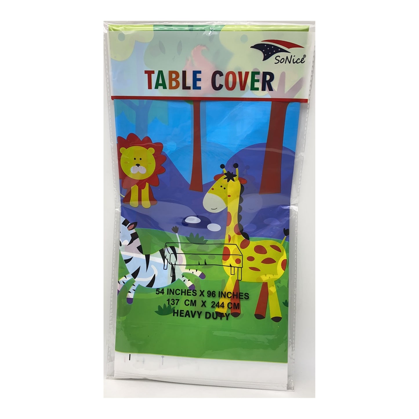 Table Cover Square Safari