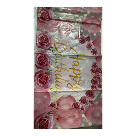 Table Cover Happy Birthday Pink 72C12
