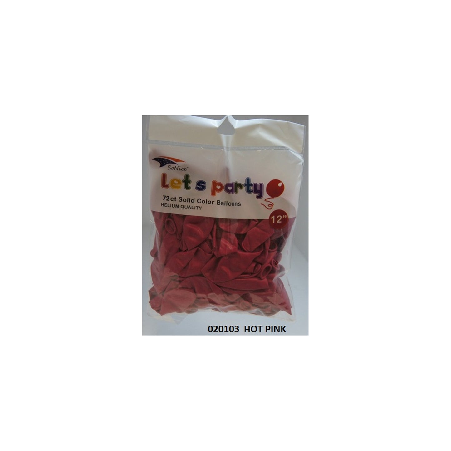 12"Balloon Fuchsia 72 ct