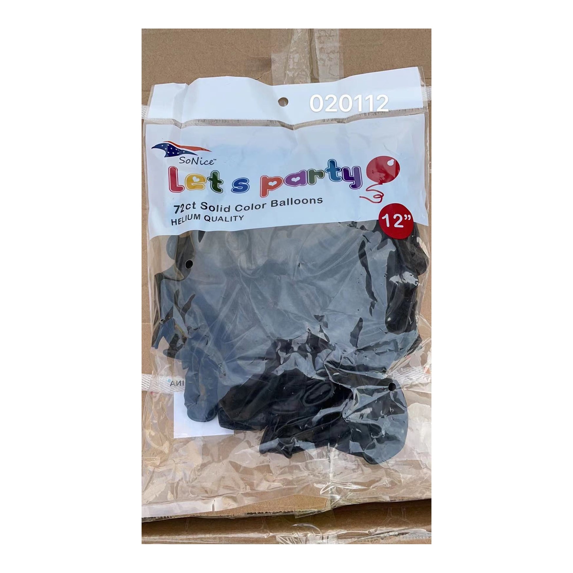 Balloon Black 72 ct ,
