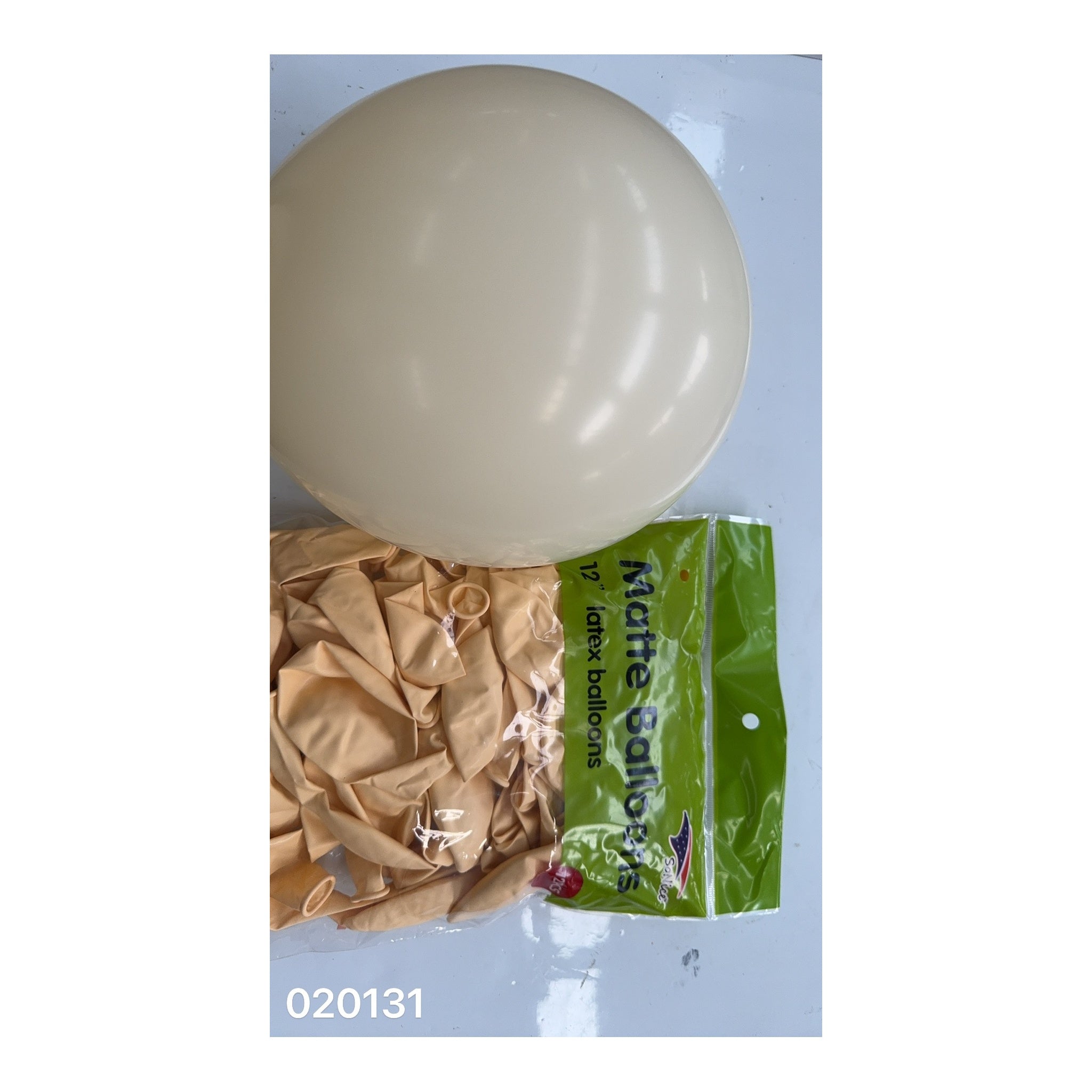 12" Balloon Matte Ivory 72 ct 48/case
