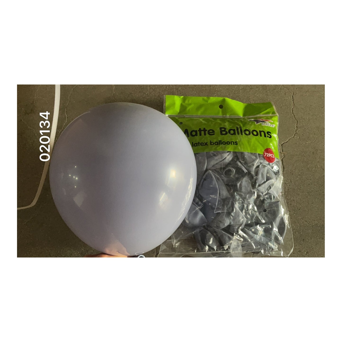 12" Balloon Matte Grey 72 ct 48/case