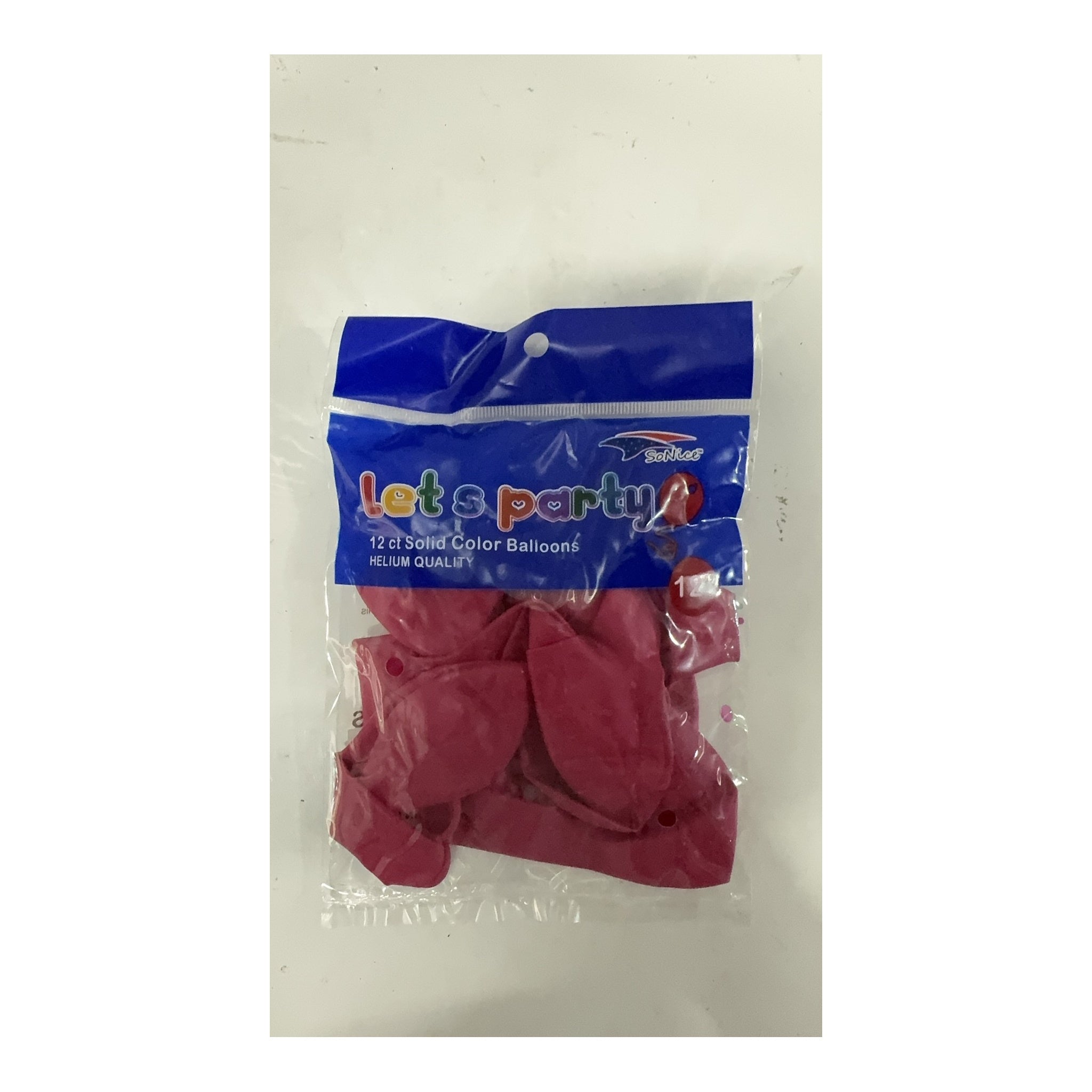 12"Balloons Hot Pink 12 ct