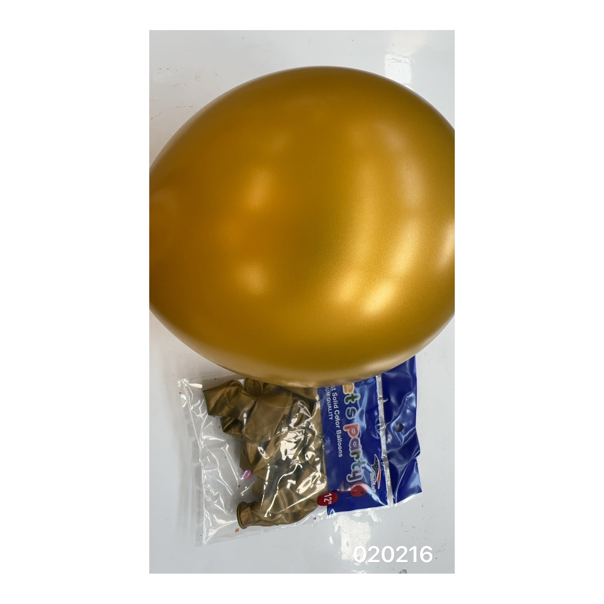 12"Balloons Gold 12 ct