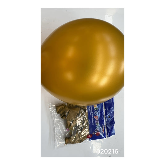12"Balloons Gold 12 ct