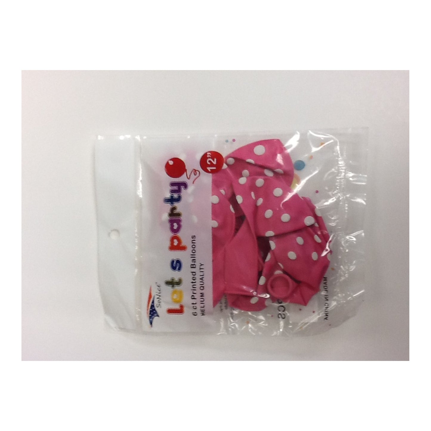(c) Balloon Dotted Fushsia 6ct