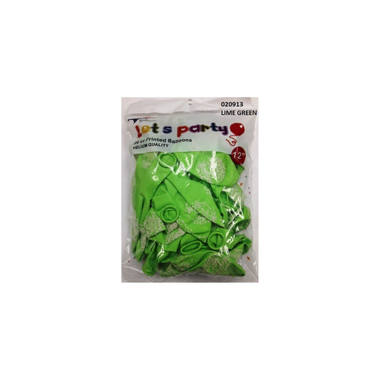 (c) Balloon Happy Birthday Light Green 36ct