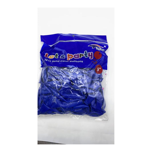 9" Balloon 72 ct Royal Blue