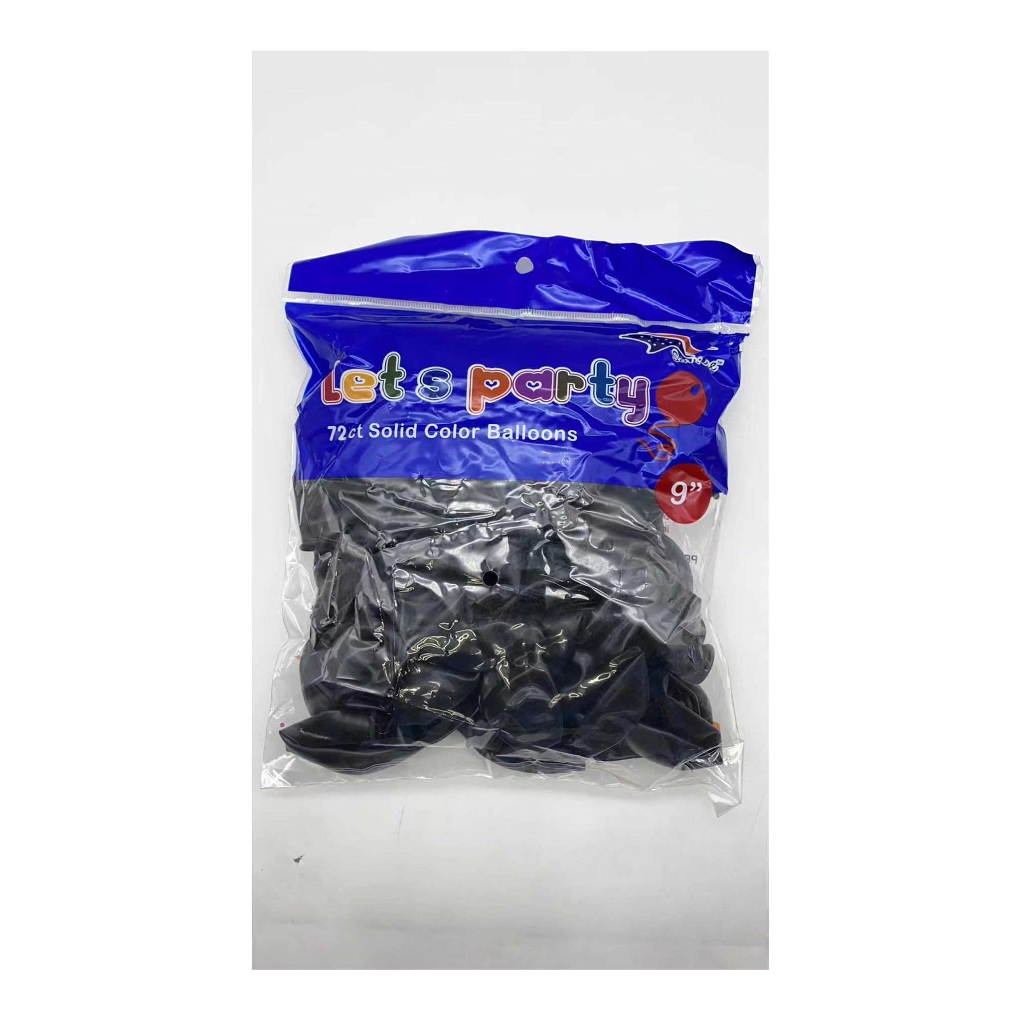 9" Balloon 72 ct Black