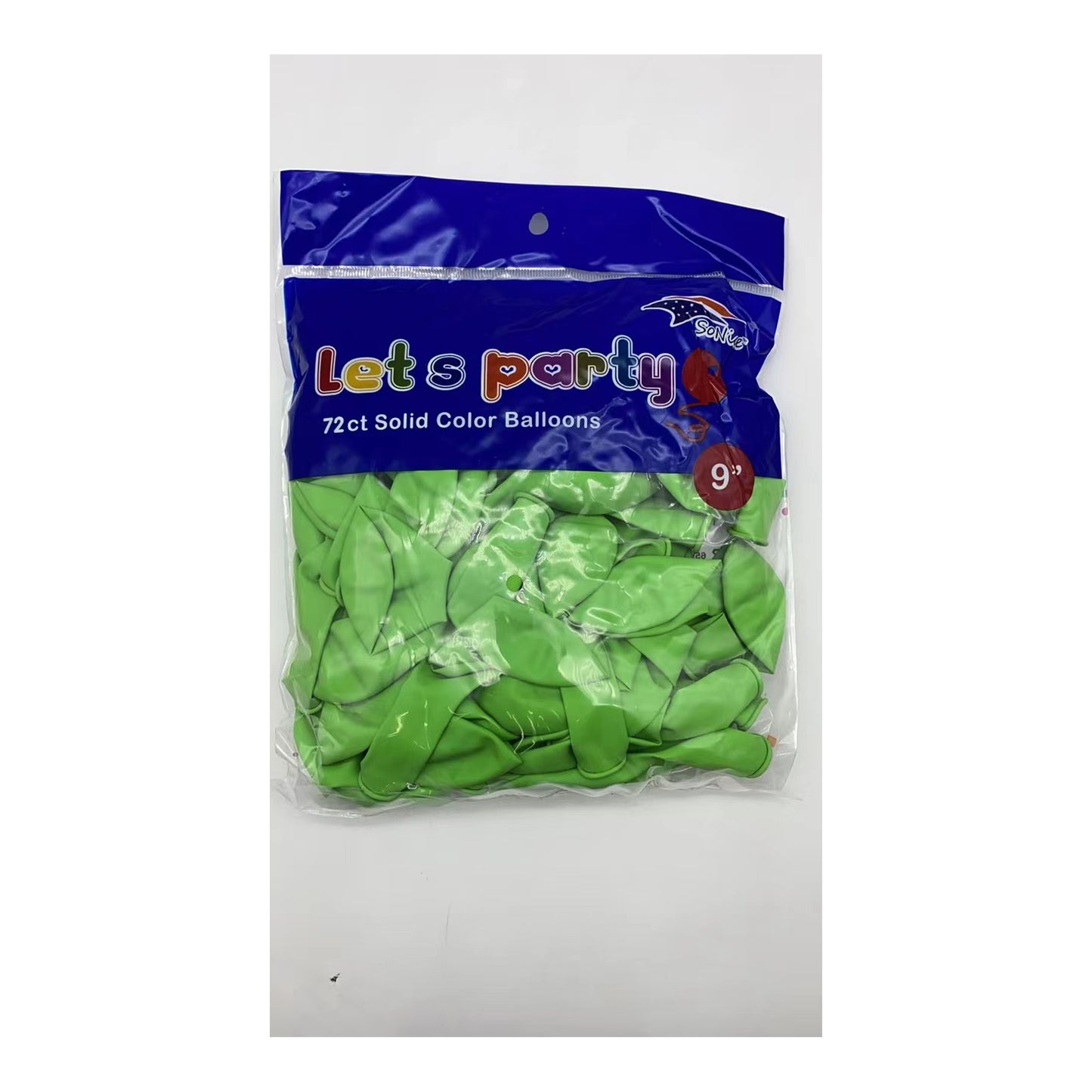 9" Balloon 72 ct Lime Green