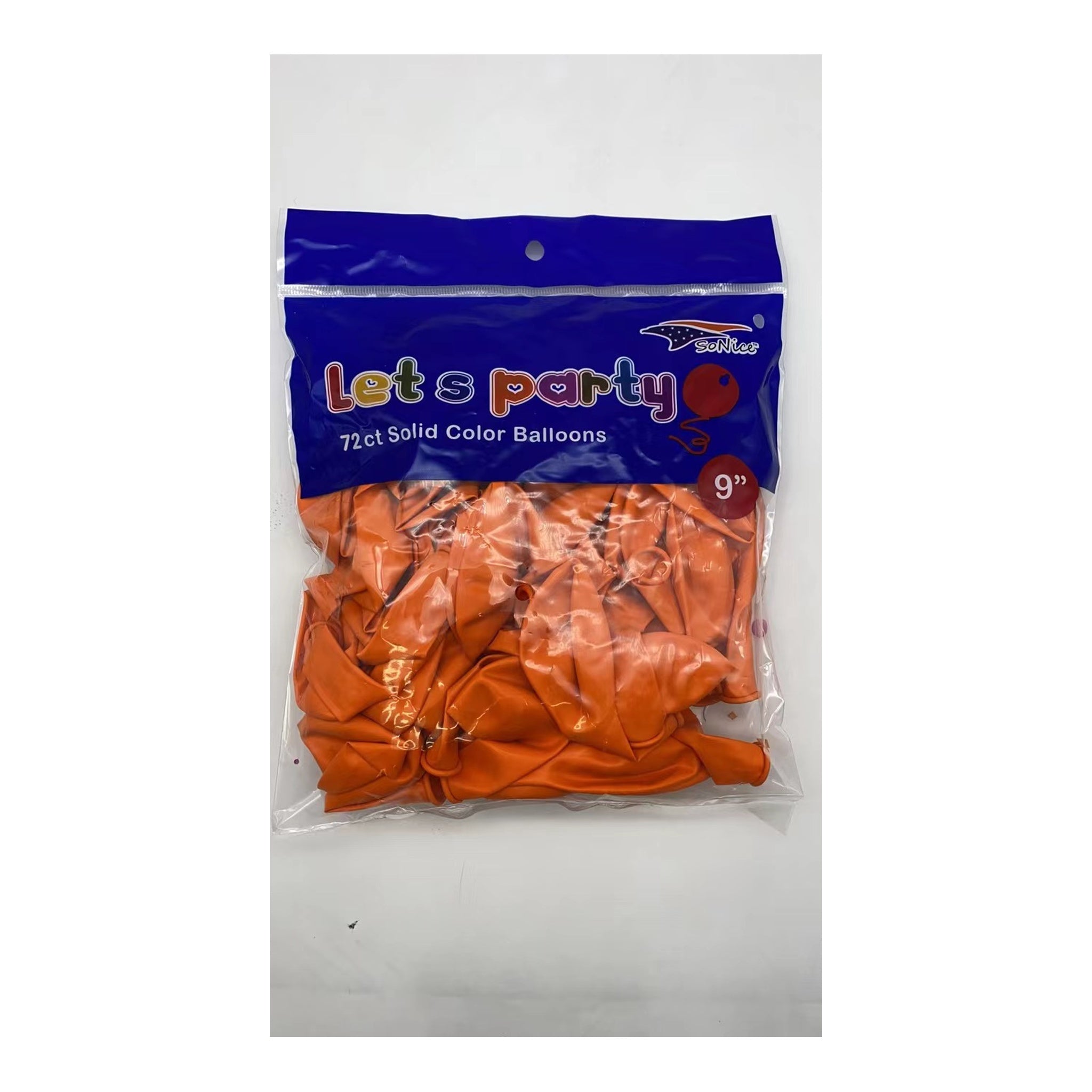 9" Balloon 72 ct Orng