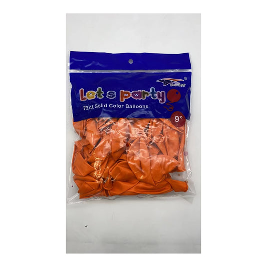 9" Balloon 72 ct Orng