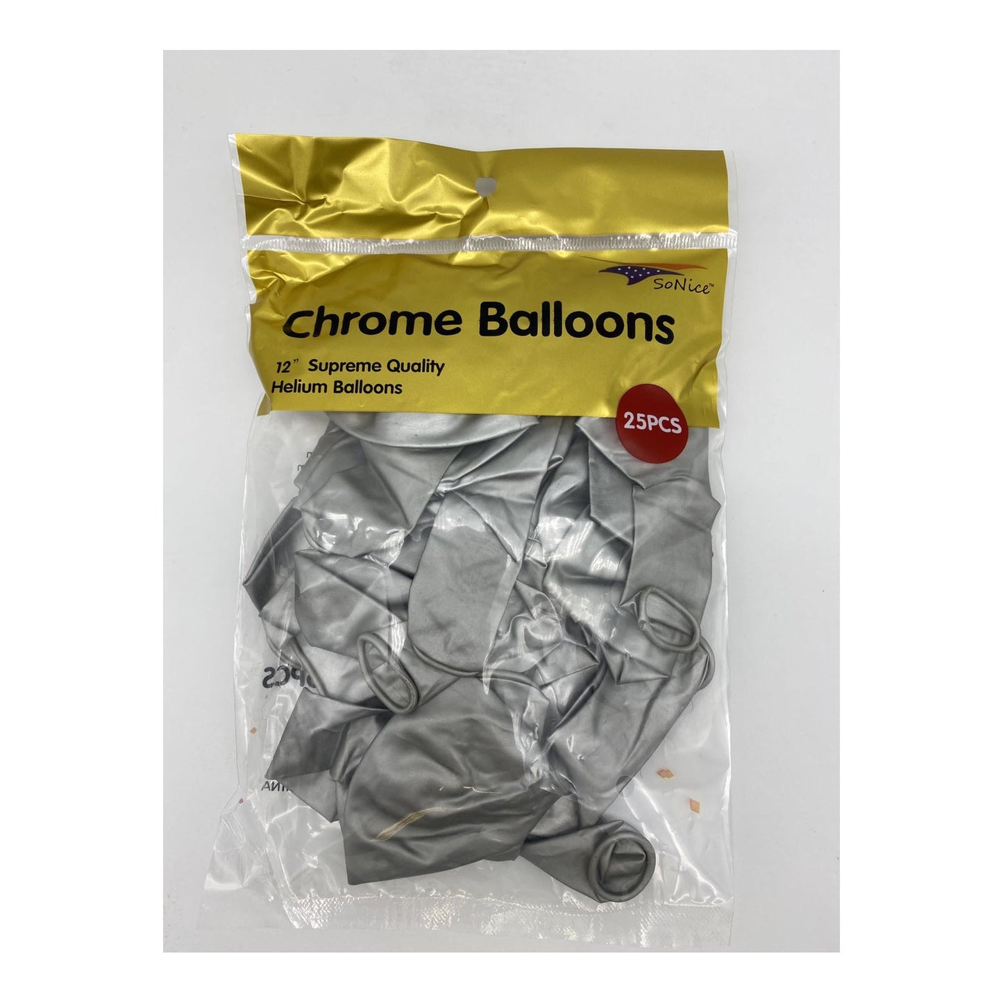 25 ct Chrome Balloon, Silver
