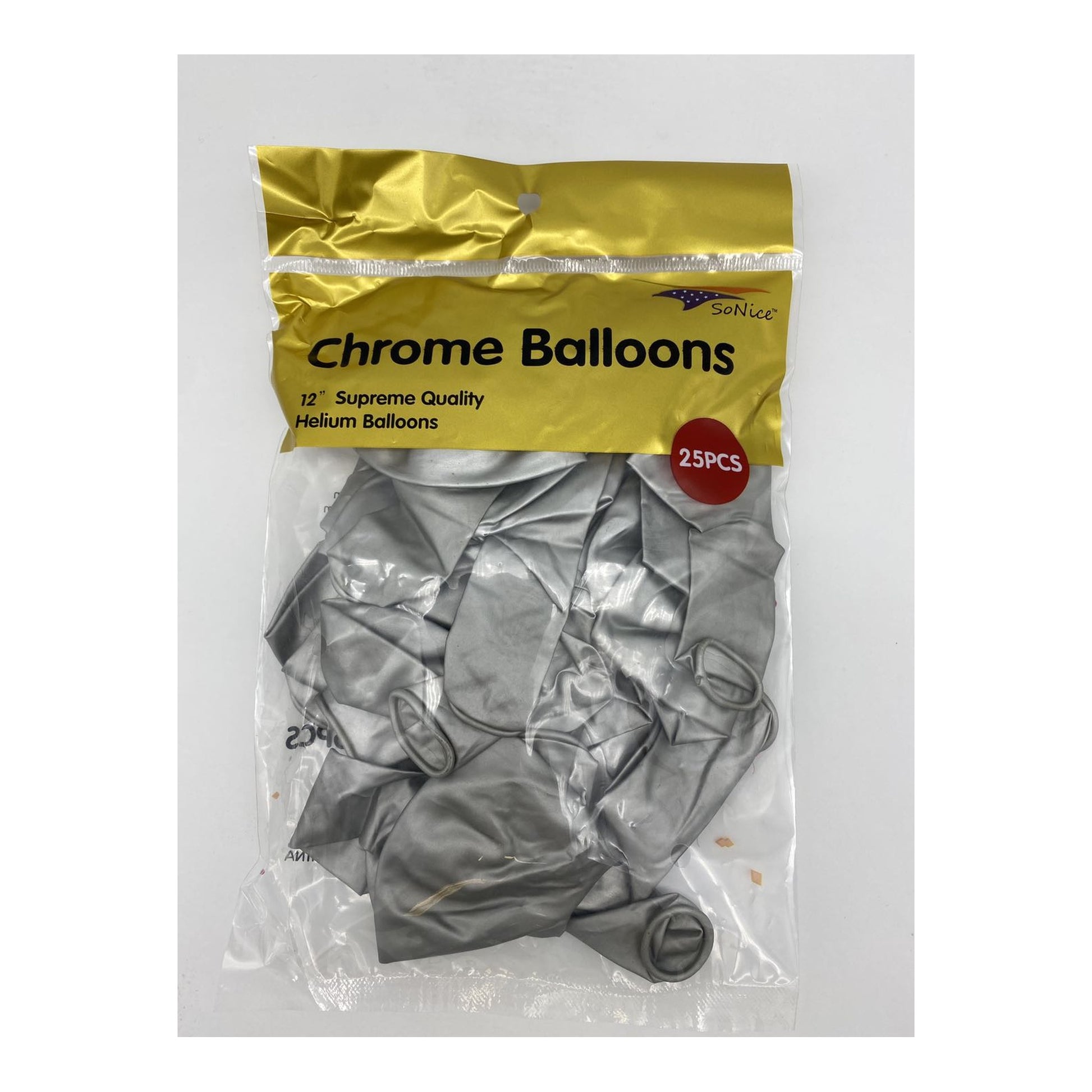 25 ct Chrome Balloon, Silver