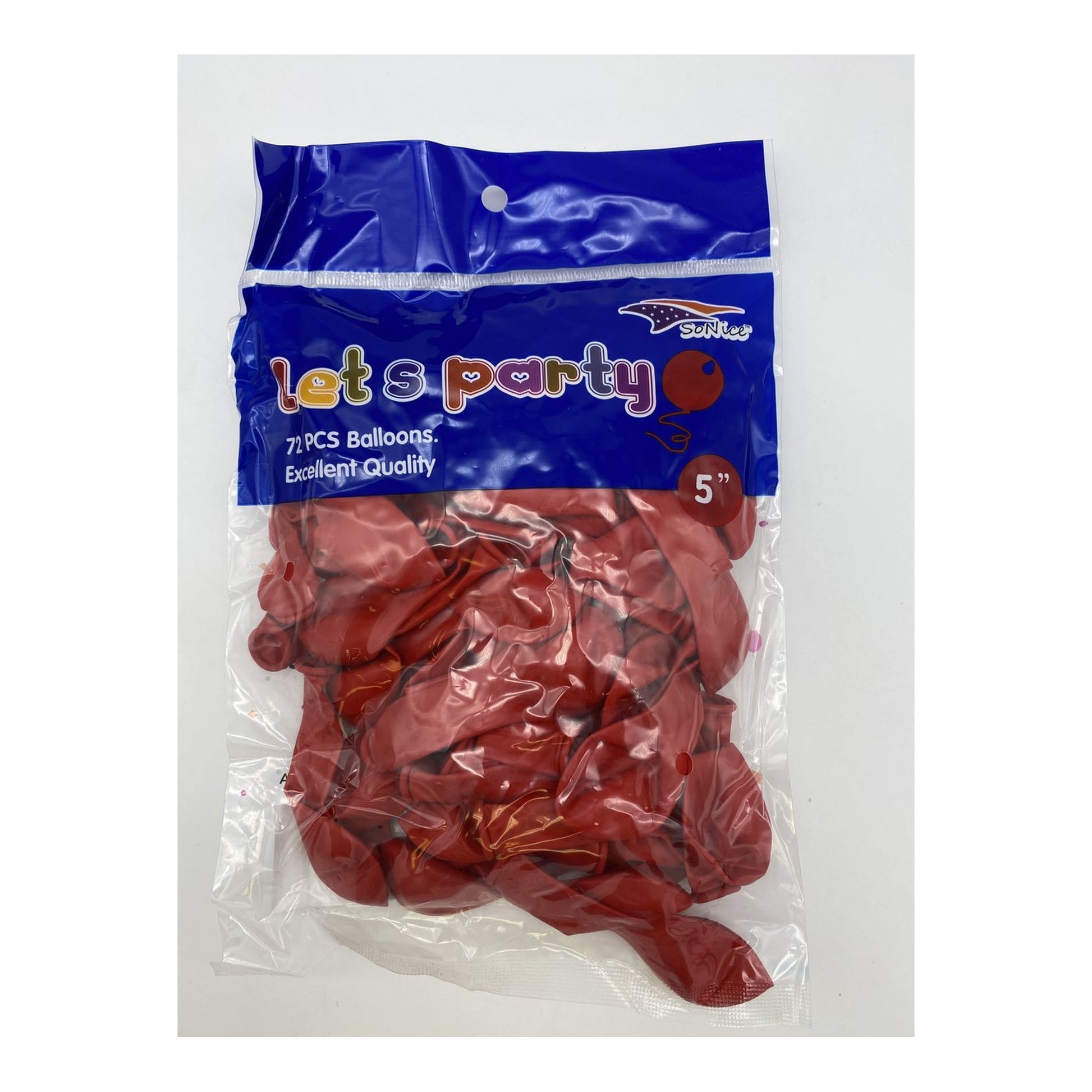 72 ct 5" Balloon Red