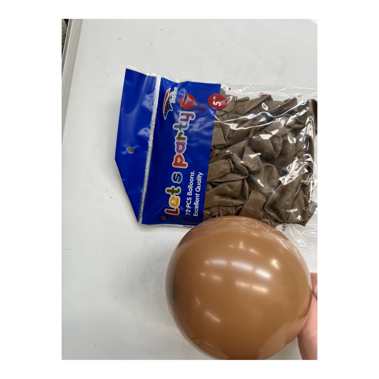 72 ct 5" Balloon Coffee