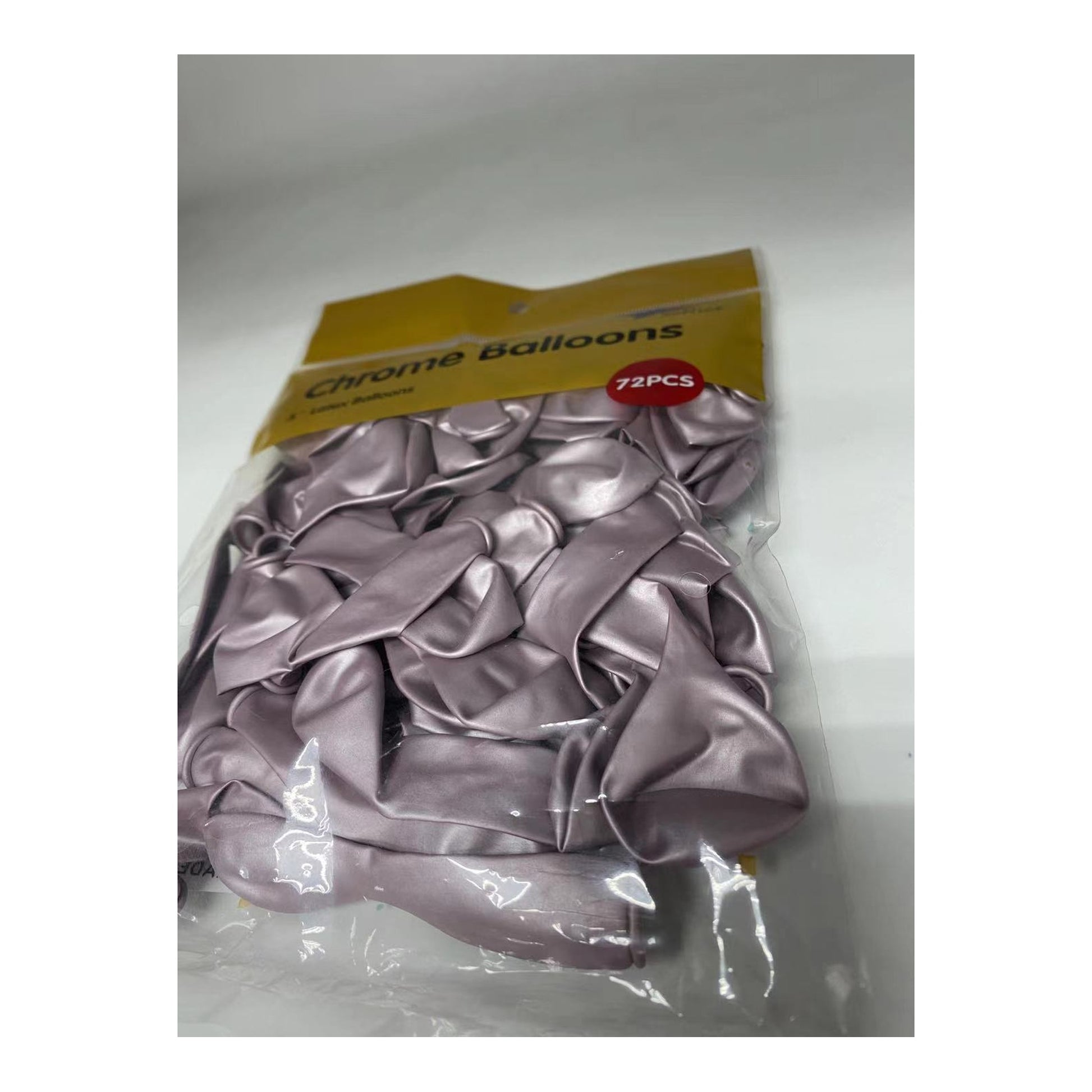 5" Chrome Balloon 72 ct Lavender