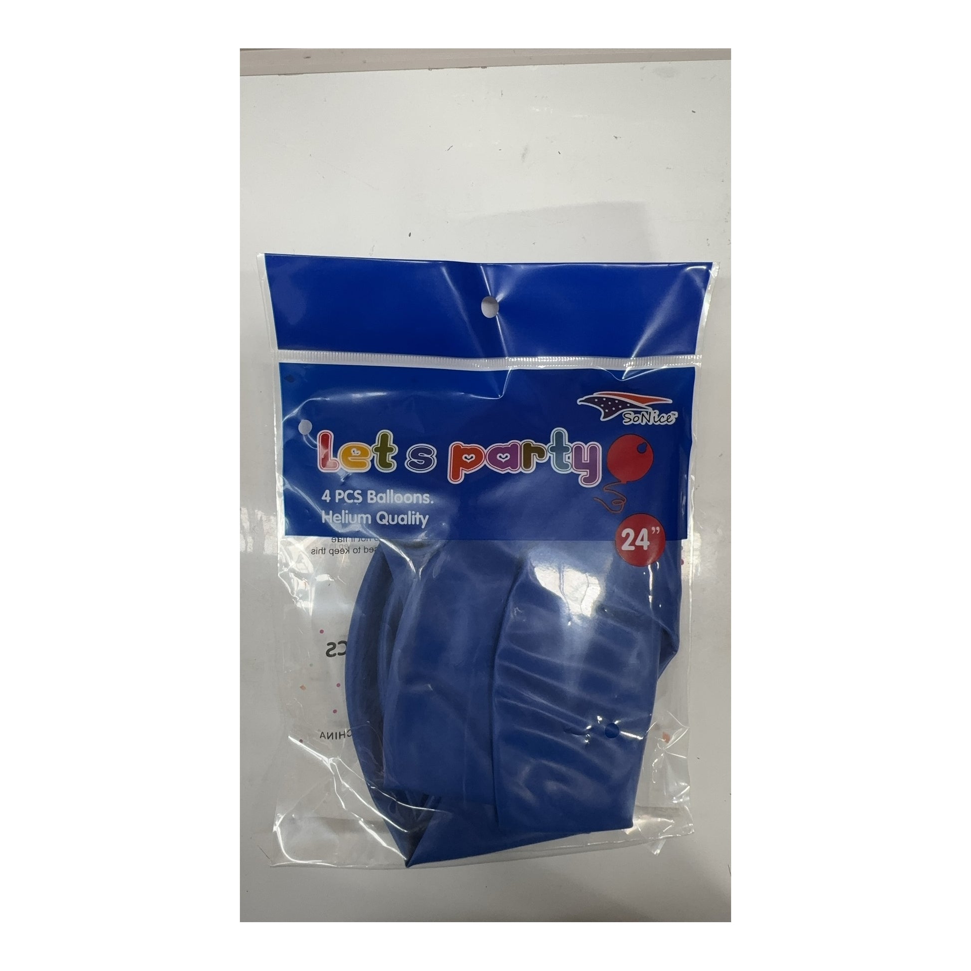 4Pc 24" Balloon Royal Blue