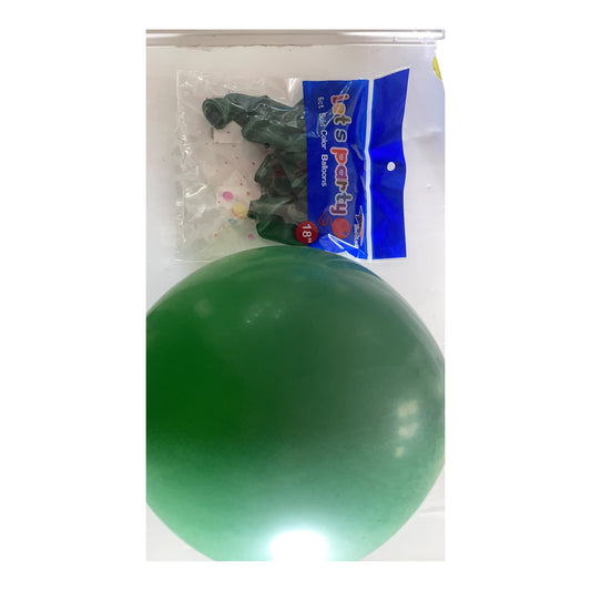 18"Balloon 6 ct Emerald