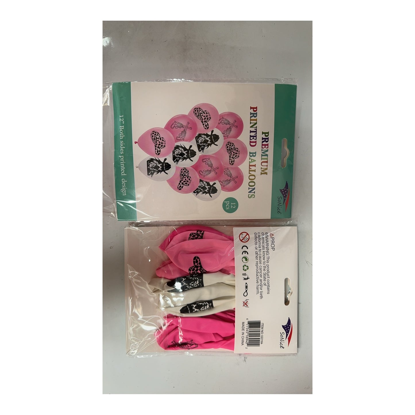 Printed Balloon 12Pcs Cowgirl 120Pk/Cs