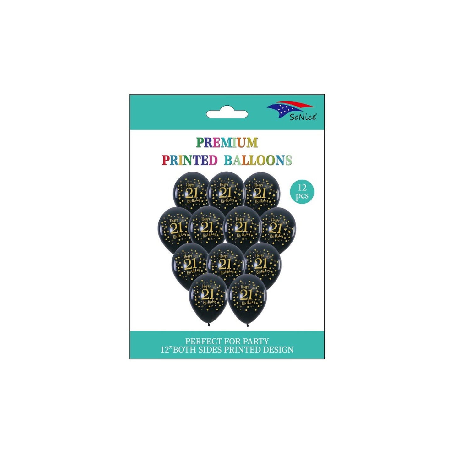 12 ct Printed Balloon Hbd21 120Pk/Cs